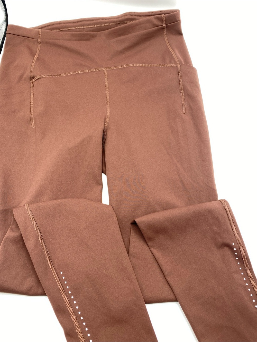 Lululemon swift speed high Rise  Leggings Brown Reflective 8 Athletic Athleisure